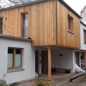 Neubau eines Einfamilienhaus in Massivholzbauweise bei Bielefeld
